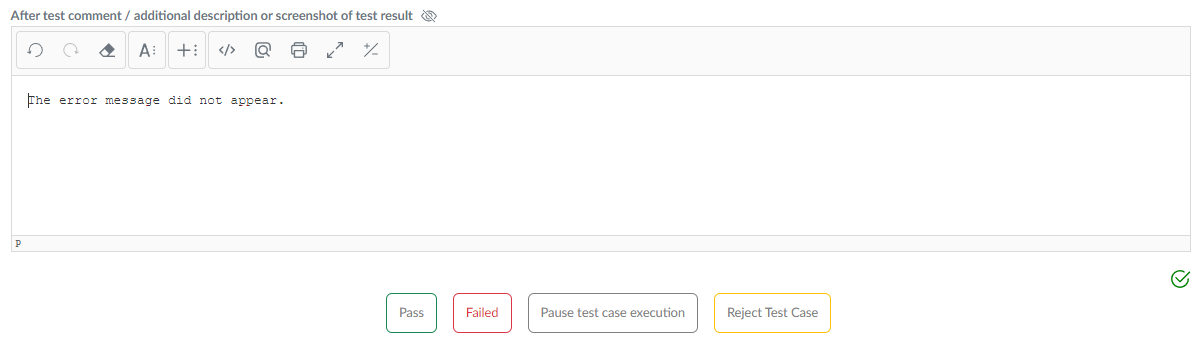 there is an option to add describe to the result